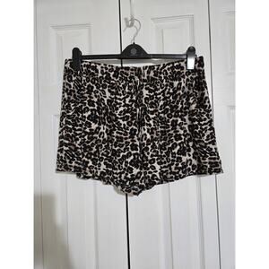 Wonder limited xxl women's leopard print high waisted cabana shorts
